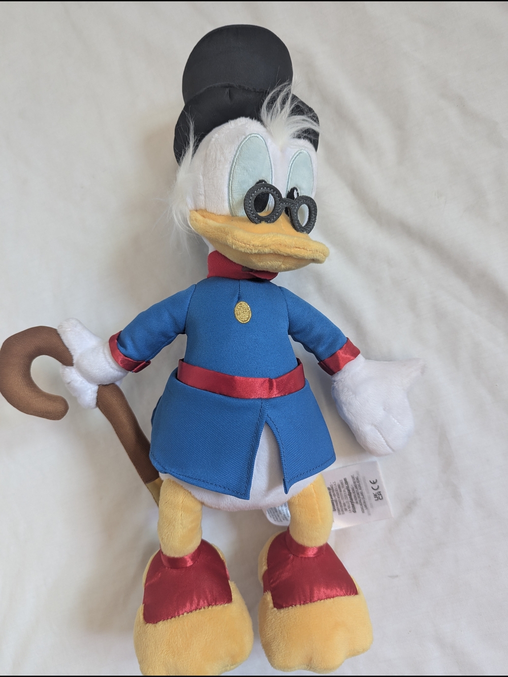 Disney Scrooge McDuck Plush - Blue, Red, Yellow, White, Black, Brown